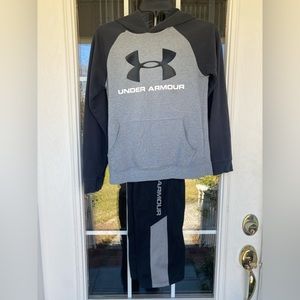 Boys Under Armour hooded sweatshirt and pants